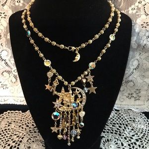 GORGEOUS RARE KIRKS FOLLY PIXIE PALACE NECKLACE